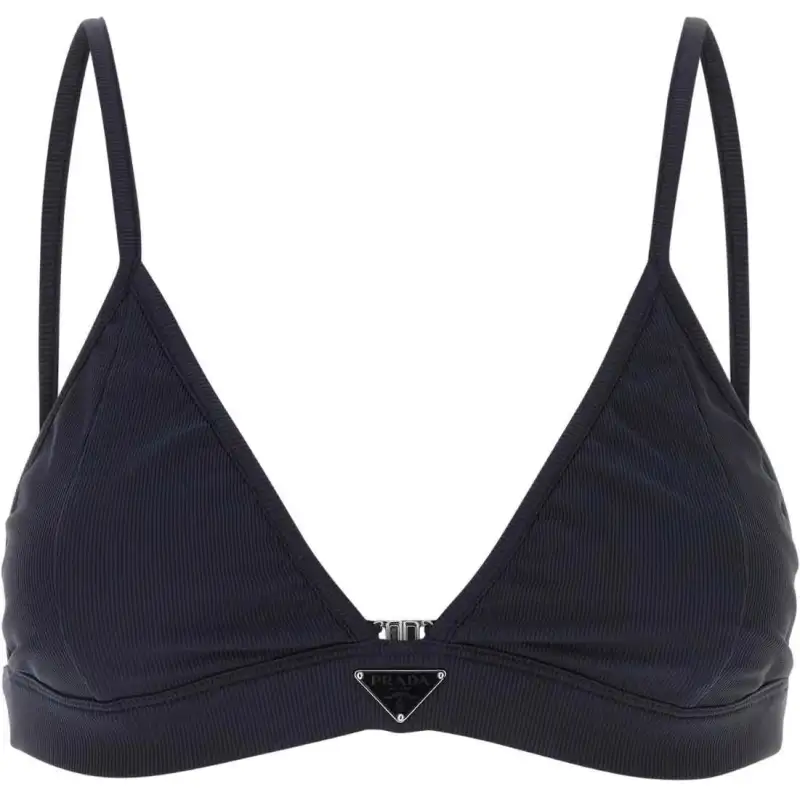 Prada ribbed bralette bikini top