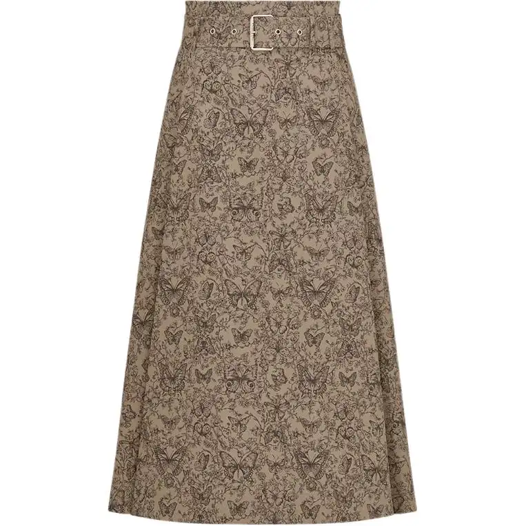 DIOR Casual Long Skirt Women's Beige