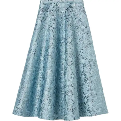 GUCCI Butterflies Brocade Midi Skirt
