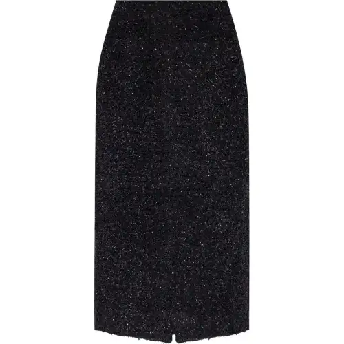 Balenciaga Casual Long Skirt Women's Black