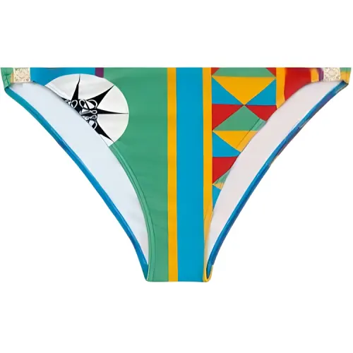 Loewe x Paula's Ibiza geometric-print bikini bottoms