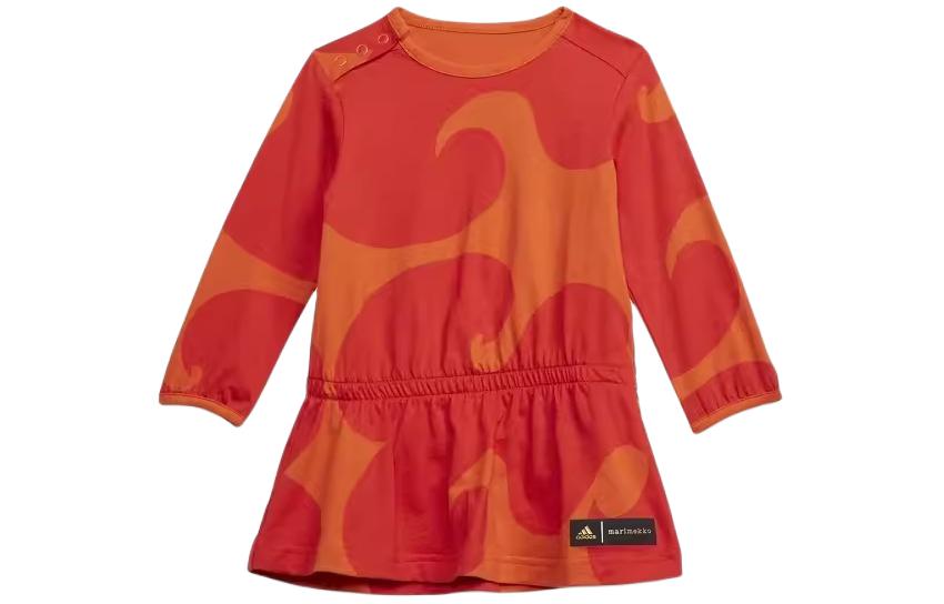 Женское платье adidas adidas x MARIMEKKO / (розово-оранжевое)