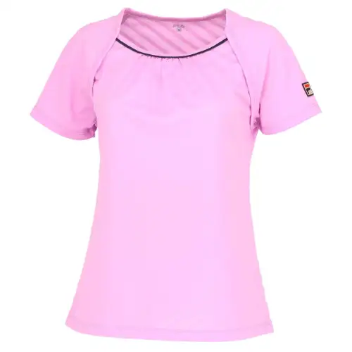 FILA Tennis Tops Women's Pink Crew Neck Moderate