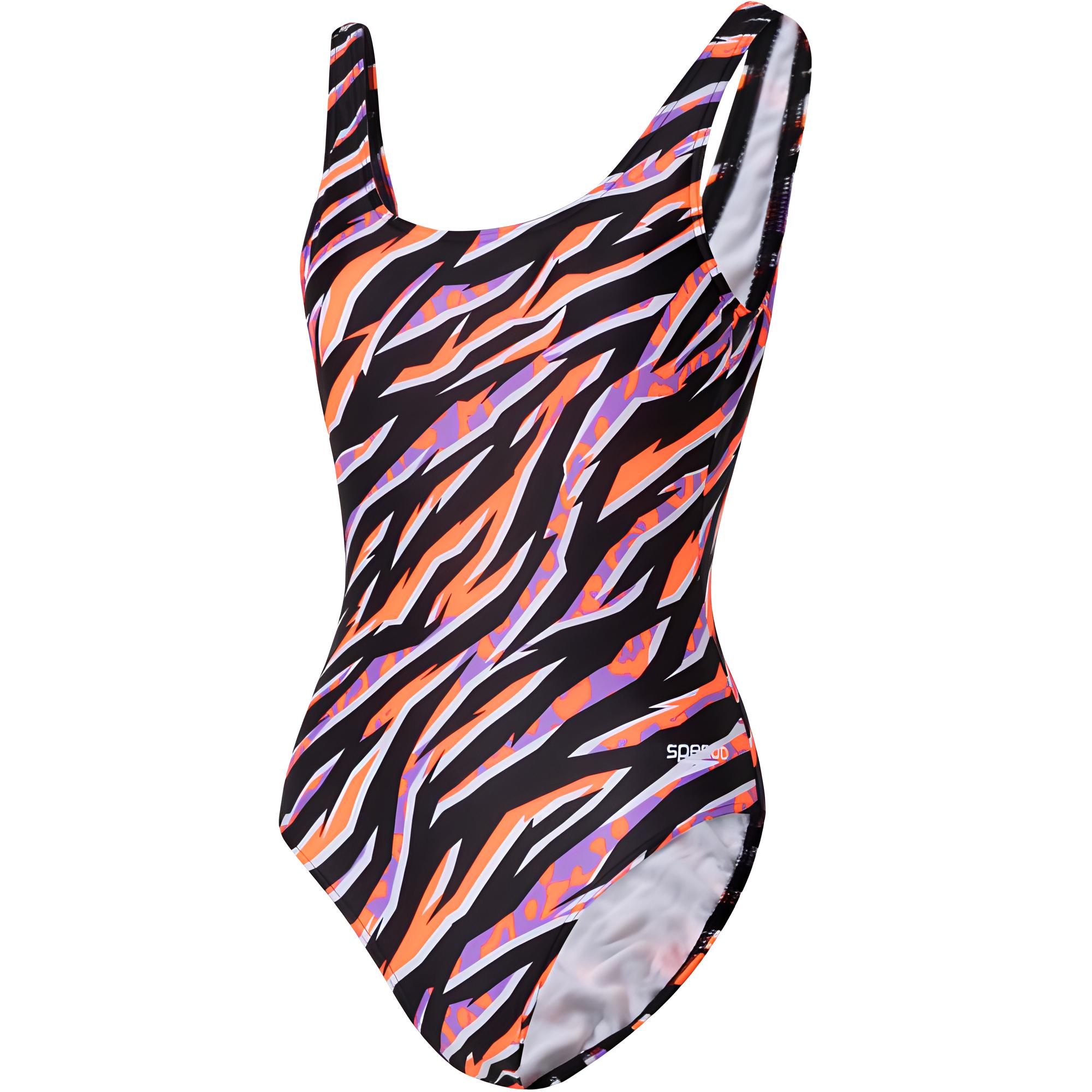 Speedo One piece Swimsuit Women’s Orange Black