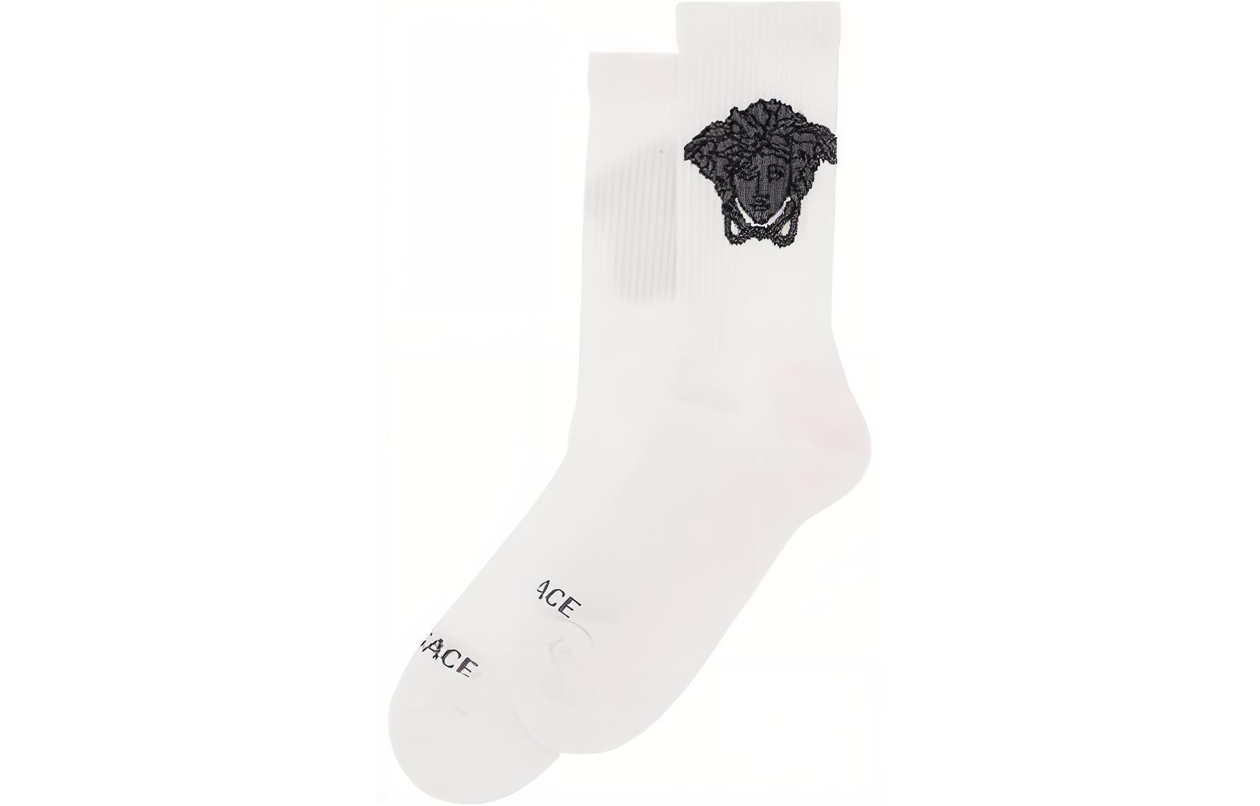 VERSACE Medusa Socks ‘White’