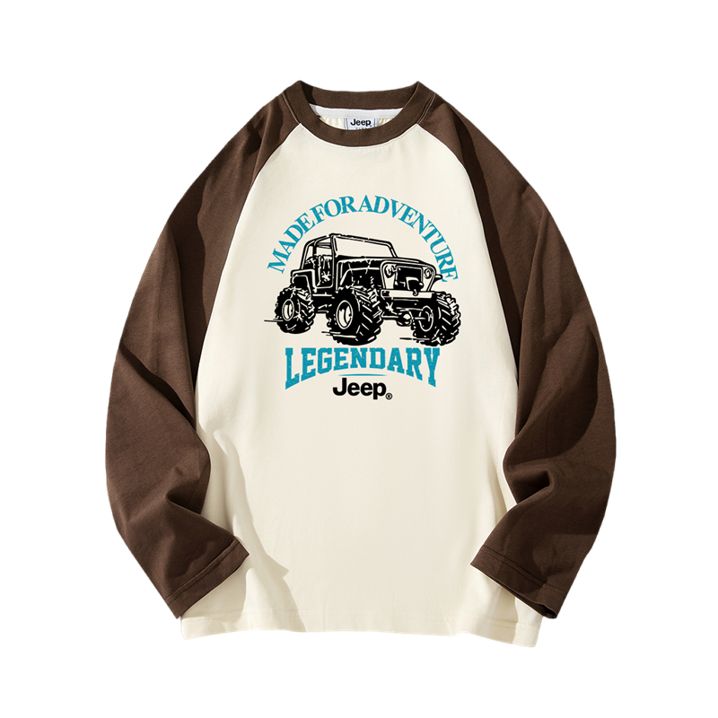 Футболка Jeep с длинным рукавом (разноцветная)