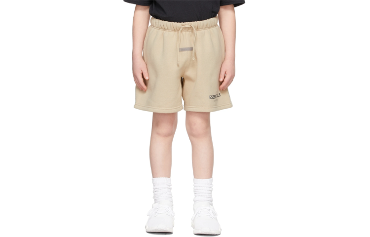 Мужские шорты Fear of God Essentials FW21 Kids (бежевые)