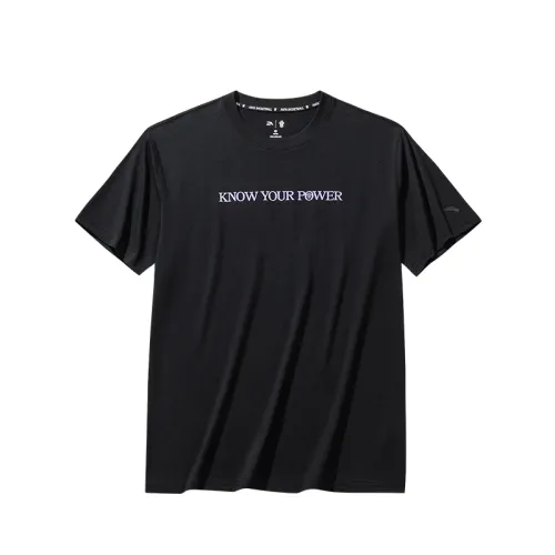 Anta Basketball Collection Irving Collection T Shirt Unisex Basic Black