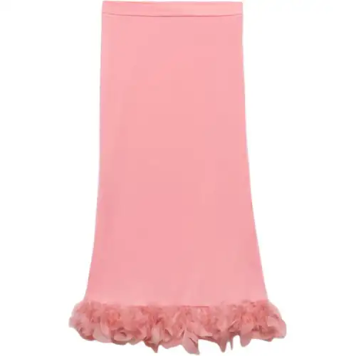 PRADA Casual Long Skirt Women's Pink