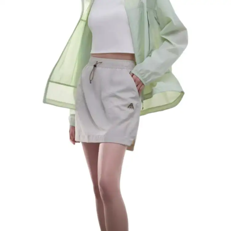 Anta Sports Life Collection Casual Short Skirts Women's Sand Dune Gray