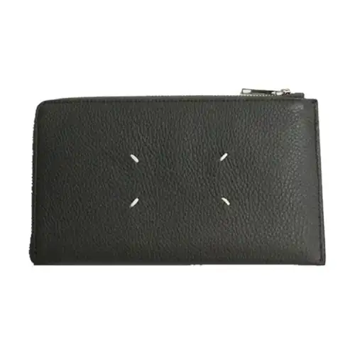 Maison Margiela Leather Wallet Large Unisex Gray