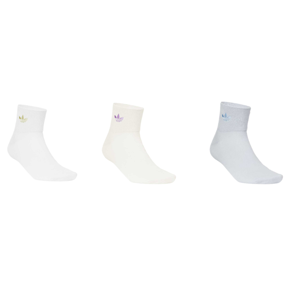 Adidas Originals ORI ANK Crew Socks Unisex 3 Pack Mixed Color