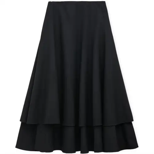 LOEWE Casual Long Skirt Women's Black