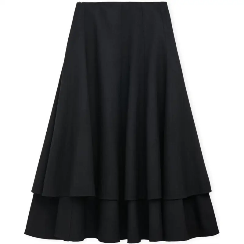 LOEWE Casual Long Skirt Women's Black