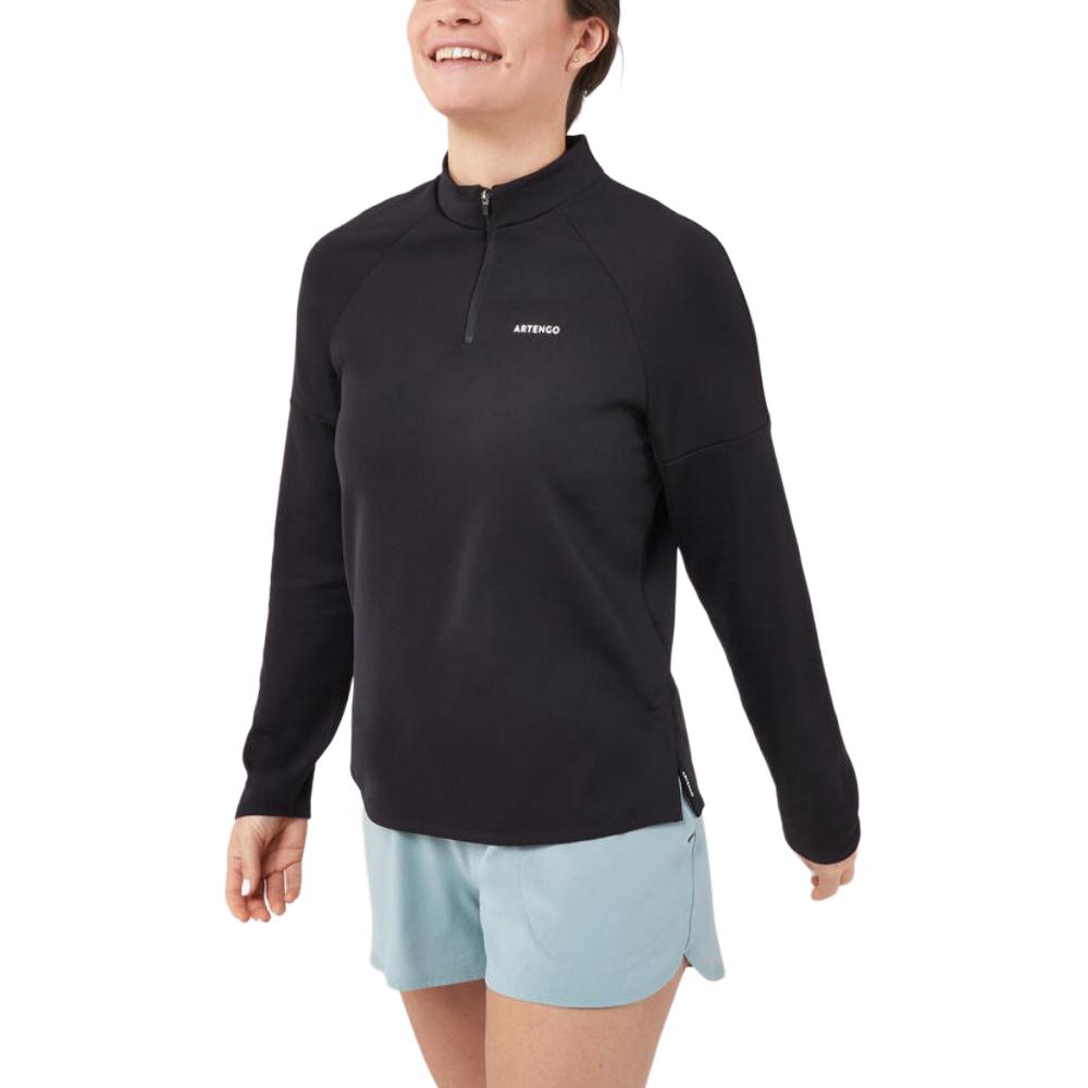 DECATHLON Tennis Top Women’s Smoky Black