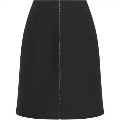 DIOR FW24 Casual Long Skirt Women's Black