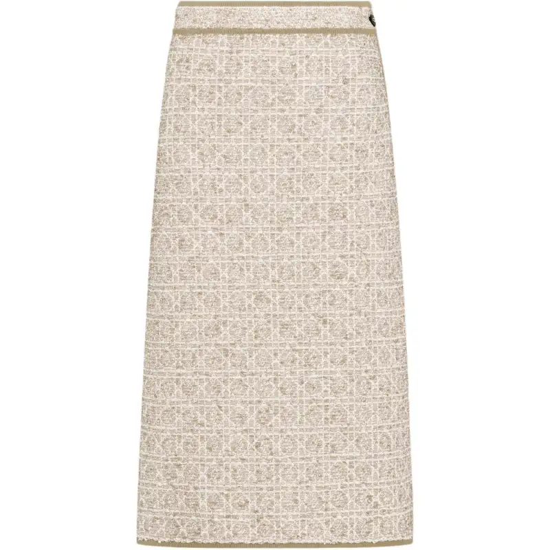 DIOR Casual Long Skirt Women's Beige