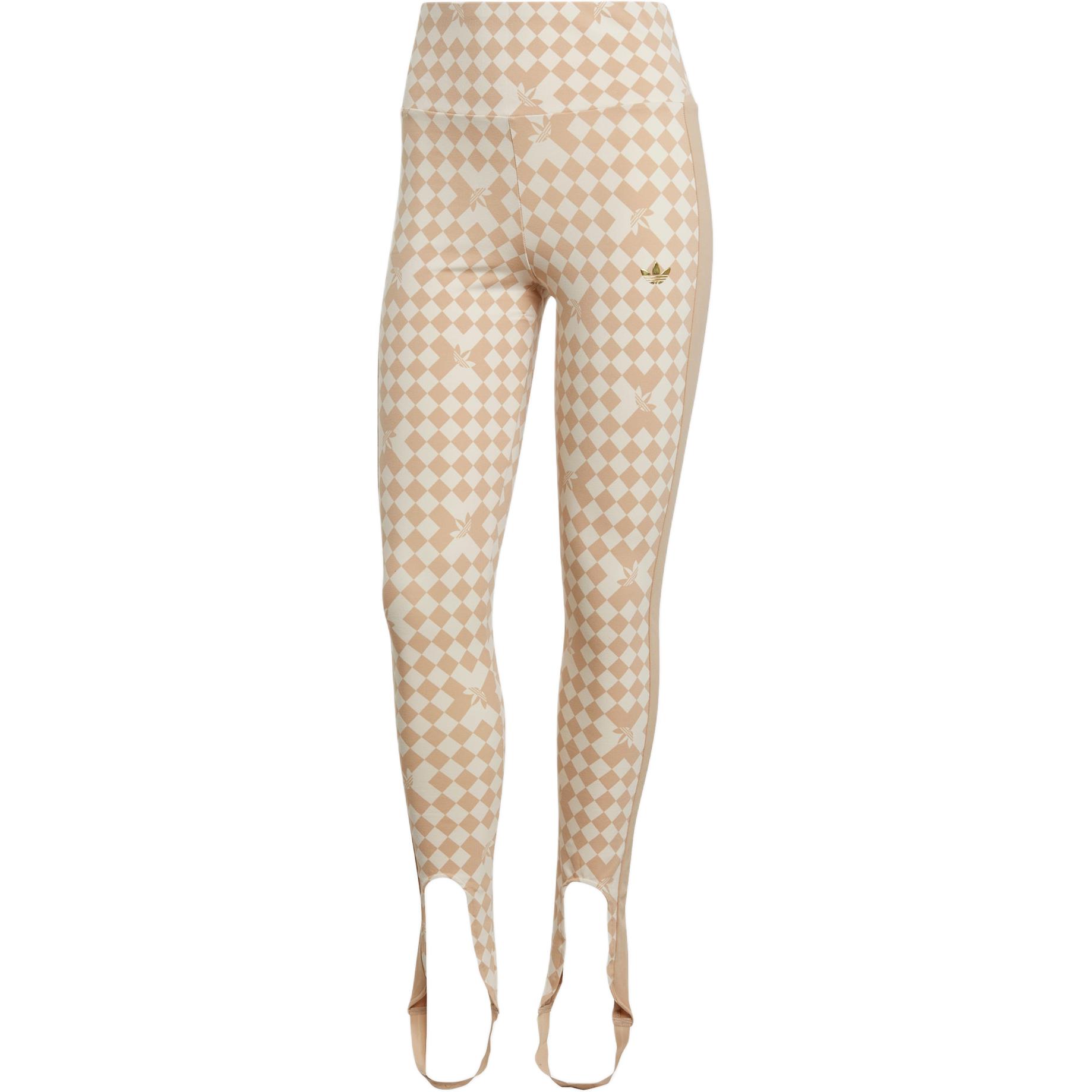 Adidas SKI CHIC ALLOVER PRINT TIGHTS Sports Pants Women’s Yellow White