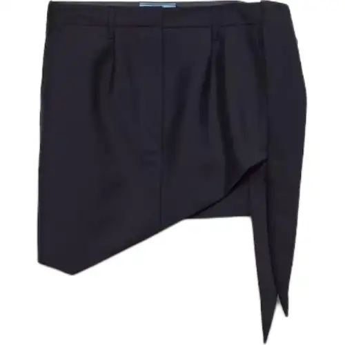 Prada asymmetric miniskirt