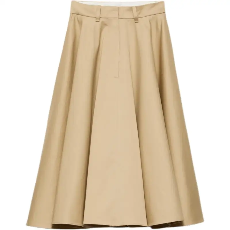 Prada chino midi skirt