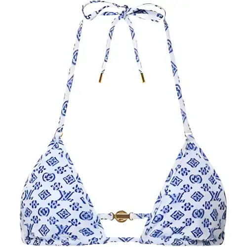 Lv Blurry Monogram Bikini Top