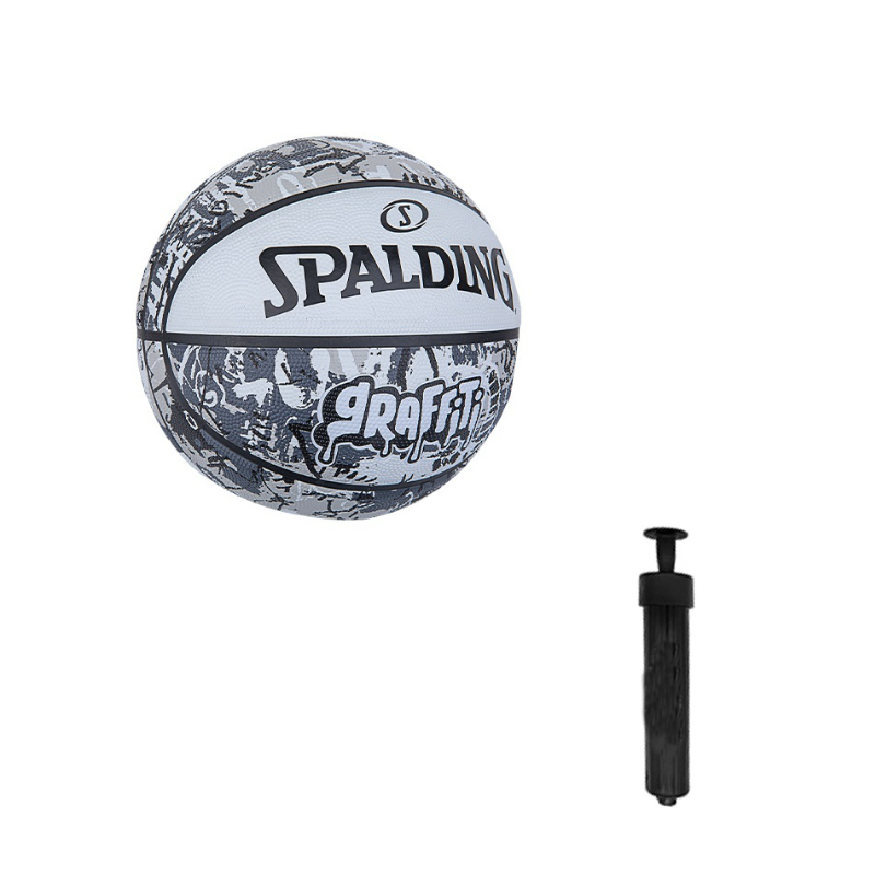 SPALDING Graffiti China Mainland Version Basketball Gray White Size 7 Training Unisex