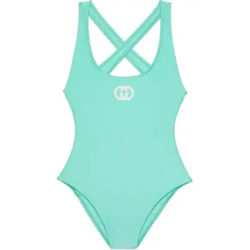 GUCCI One piece Swimsuit Women's Blue Green