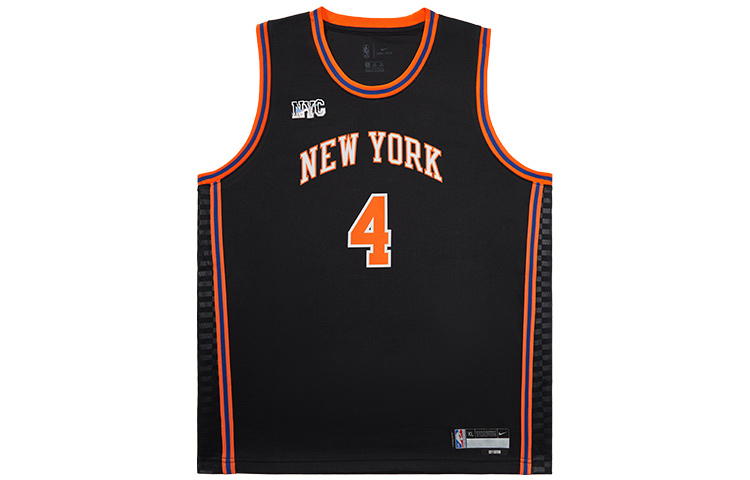 Nike Letters and numbers with a round collar, black children's basketball uniform for training, children's clothing