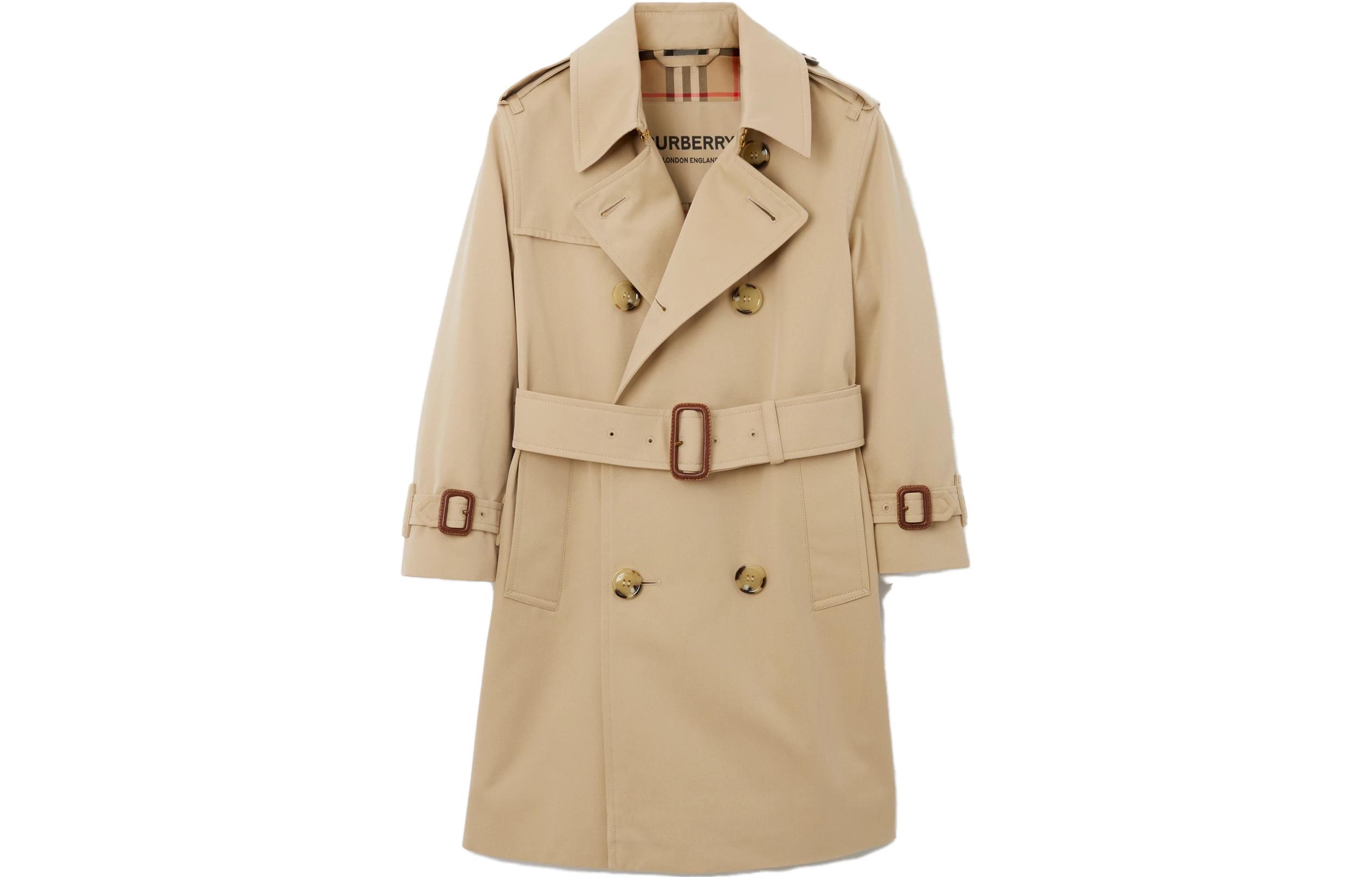 Плащ Burberry Двубортный (каки)