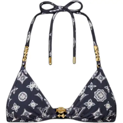 LOUIS VUITTON Monogram Bikini Top