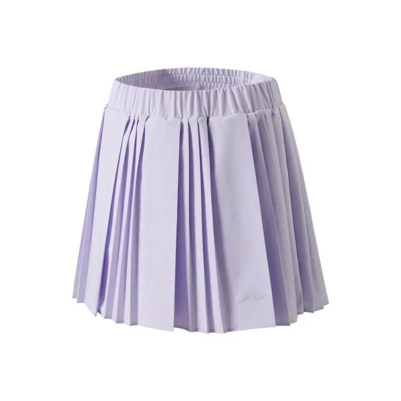 Li Ning Badminton Collection Casual Short Skirts Women's Naughty Purple