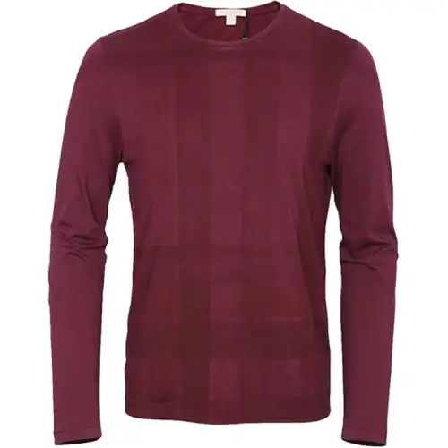 Burberry T Shirts Men's Red Crew Neck
