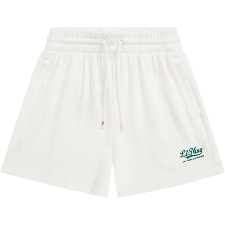 Li Ning Sports Life Collection Sports Shorts Women’s Ivory