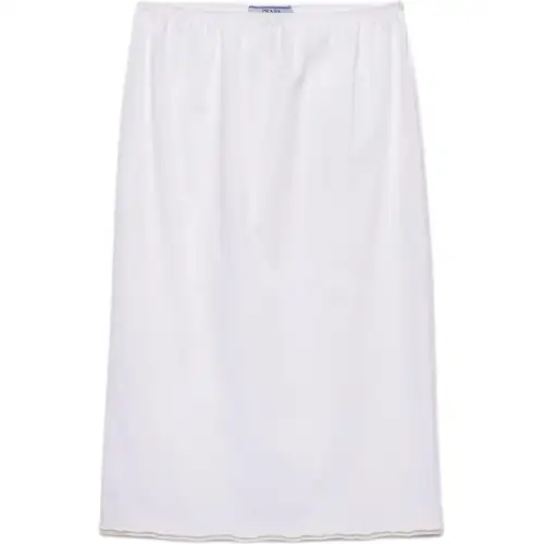 PRADA Casual Short Skirts Women's White