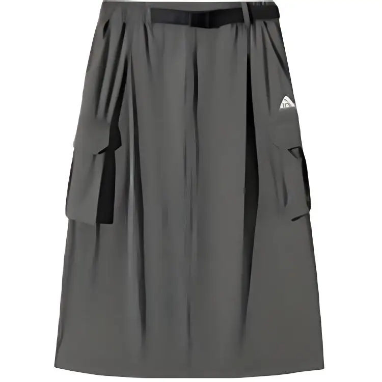 Anta Sports Life Collection Casual Long Skirt Women's Graphite Gray