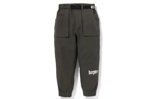A BATHING APE Bape Climbing Pants Belt Detail Knitted Sport Pants Children's Style