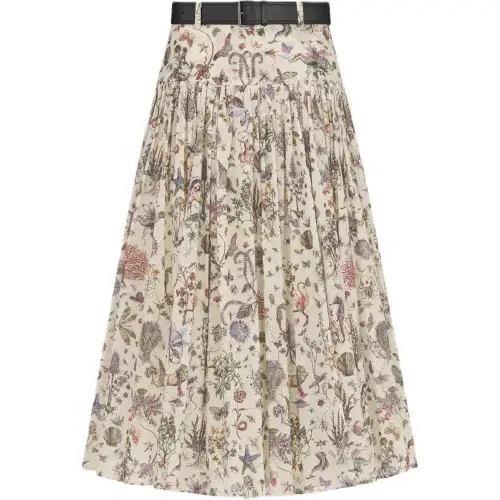 DIOR Casual Long Skirt Women's White