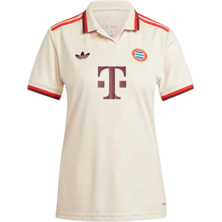 Adidas Originals Football FC Bayern 24/25 AEROREADY Soccer Jersey Women's Linen