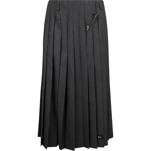 PRADA Pleated Maxi Skirt