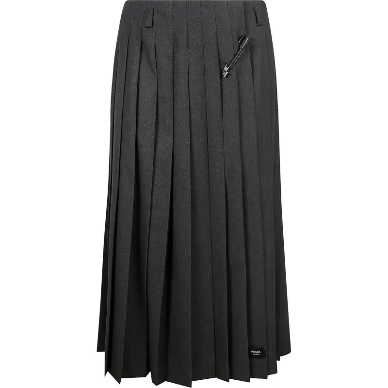 PRADA Pleated Maxi Skirt