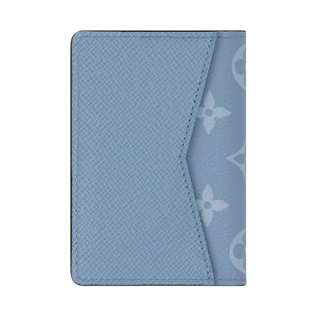 Мужской кошелек Louis Vuitton Pocket Organizer (голубой) — фото 3
