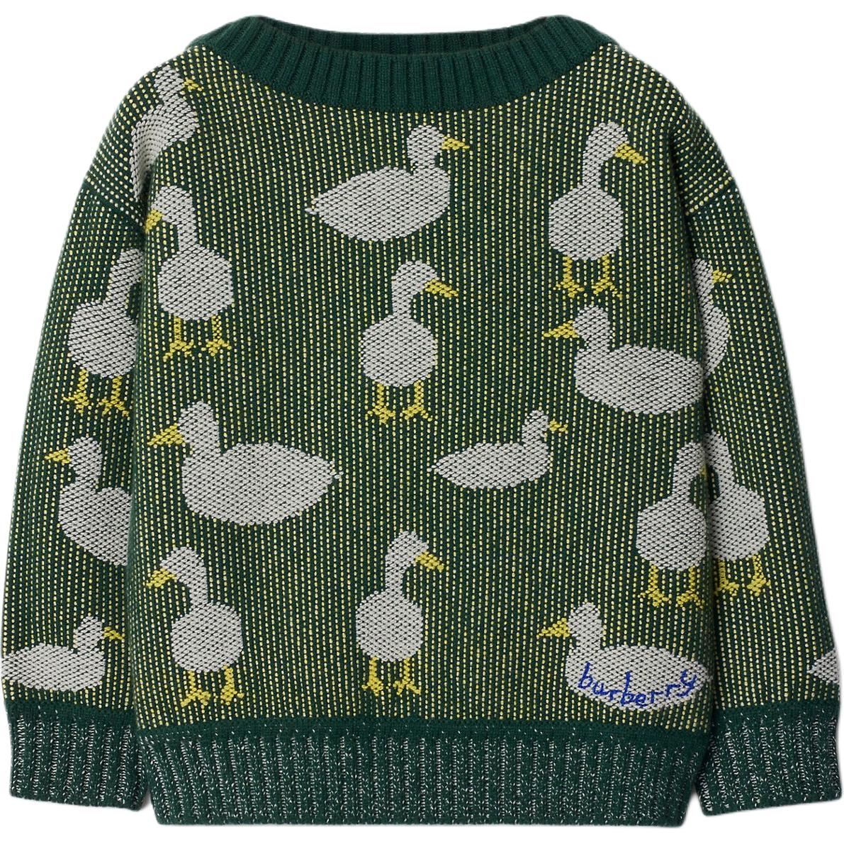 Кофта Burberry Jacquard Sweater (темно-зеленая)