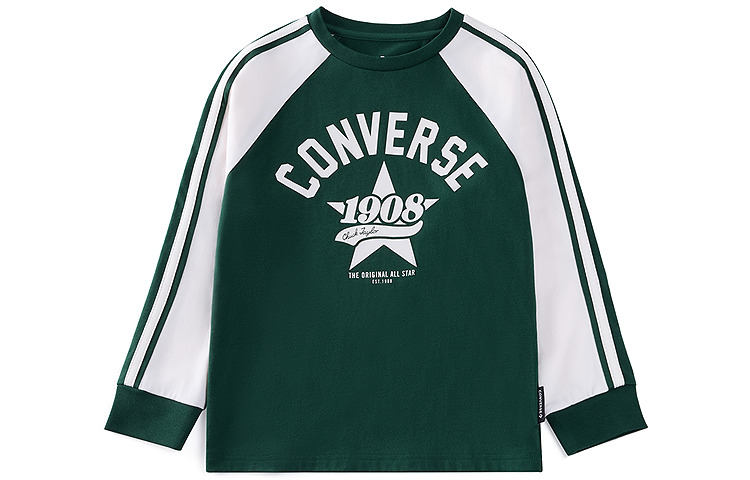 Мужской лонгслив Converse (зеленый)