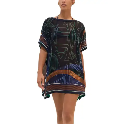 HERMES Shawls Women's Blue Moderate