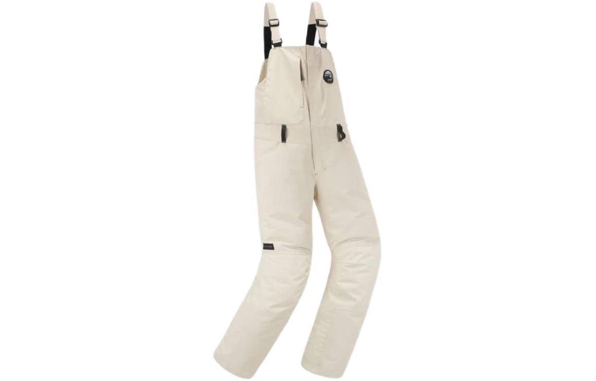 Waterproof keep warm suspenders, children's overall, ski white ski suit