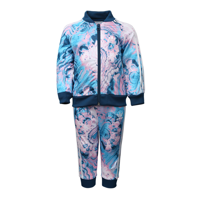 Детский костюм adidas originals MARBLE SST SET (темно-синий)