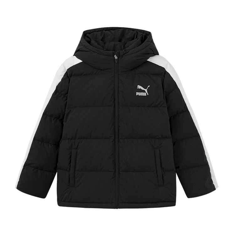Детский пуховик PUMA T7 DOWN JACKET (черный)