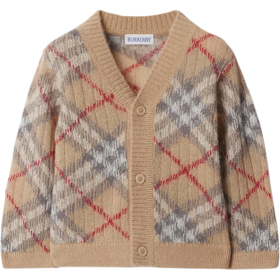 Кофта Burberry (кардиган) (какая-то детская/каки) (бежевая)