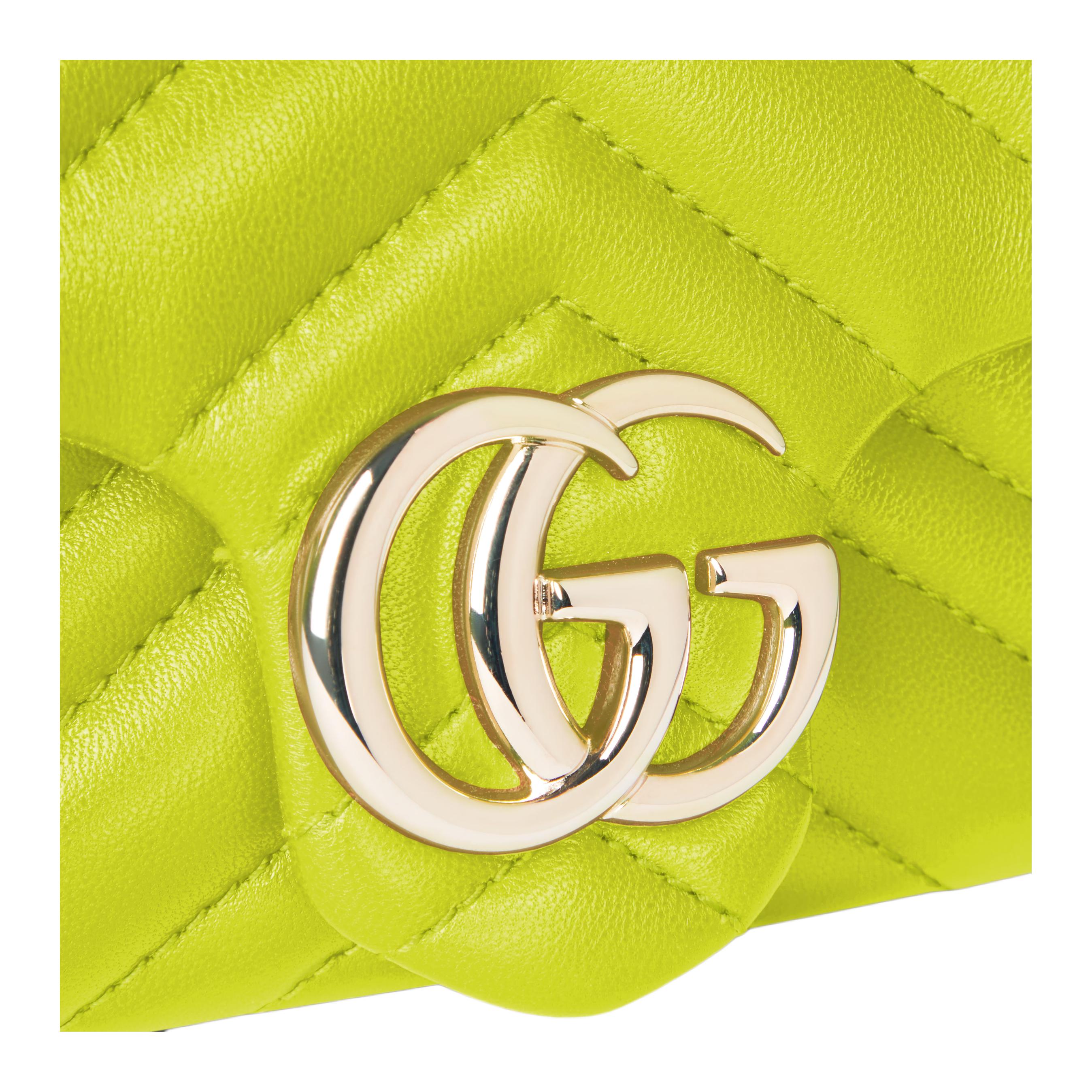 Женская сумка Gucci GG Marmont (зеленая) — фото 7