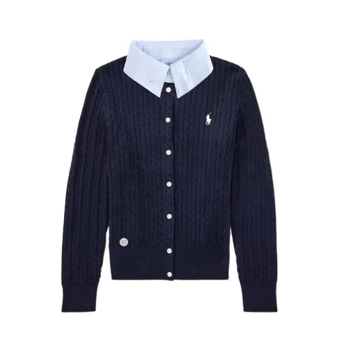 Ralph lauren, uniform, knitted amber cute children's sweater with bow, custom-made, with embroidery